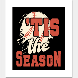 Tis The Season Baseball Lovers Funny Posters and Art